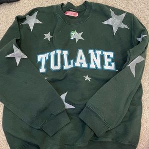 Vintage Tulane Crewneck with Silver Stars